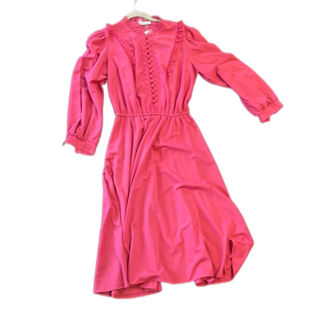 Vintage Dusty Rose 1970's Jane Baar Dress.